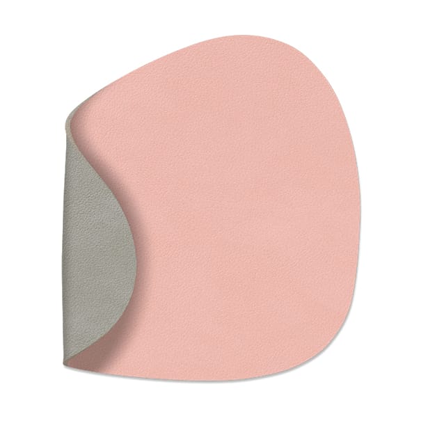 Dessous de verre Nupo recto-verso curve 1 pièce - rose-gris clair - LIND DNA