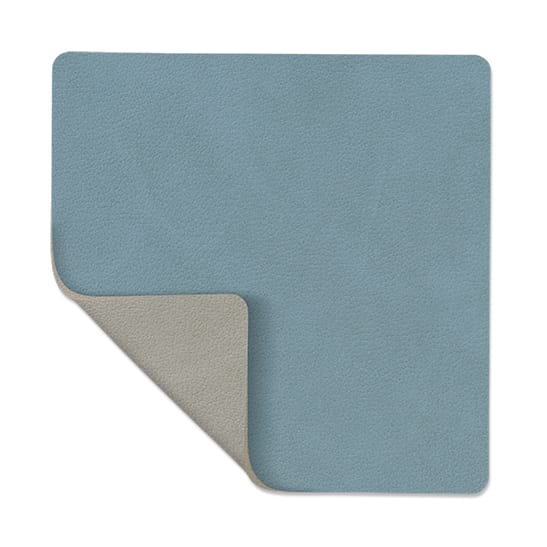 Dessous de verre Nupo réversible square 1 pièce - bleu clair-gris clair - LIND DNA