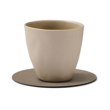 Dessous de verre Serene Circle Ø10 cm - Gris taupe - LIND DNA