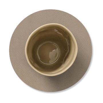 Dessous de verre Serene Circle Ø10 cm - Gris taupe - LIND DNA