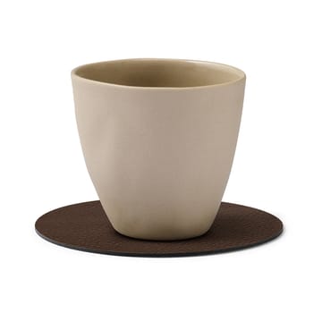 Dessous de verre Serene Circle Ø10 cm - Noisette - LIND DNA