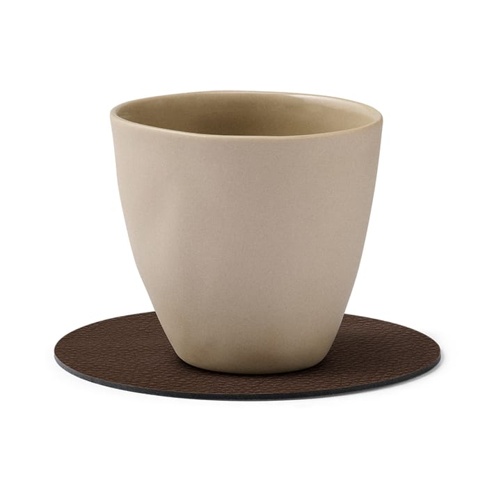 Dessous de verre Serene Circle Ø10 cm, Noisette LIND DNA