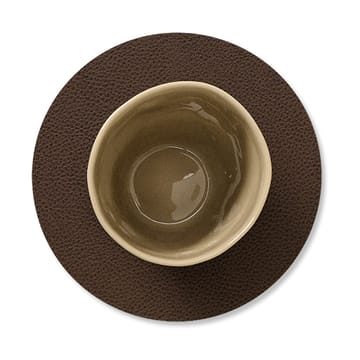 Dessous de verre Serene Circle Ø10 cm - Noisette - LIND DNA