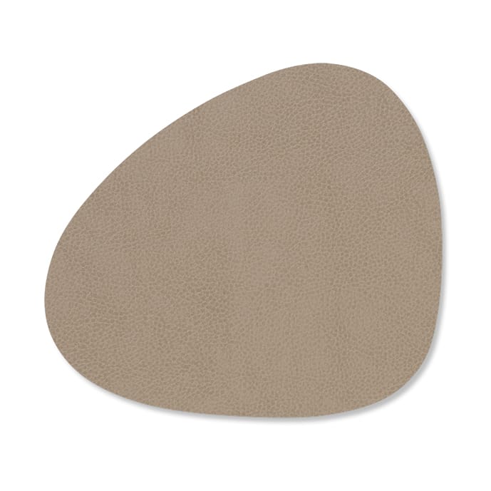 Dessous de verre Serene Curve 11x13 cm - Gris taupe - LIND DNA