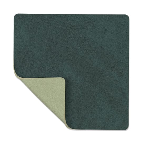 Dessous de verre square réversible Nupo 1 pièce - Dark green-olive green - LIND DNA