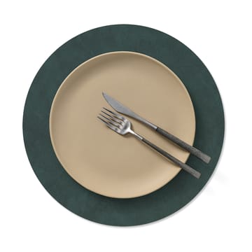 Set de table circle réversible Nupo M 1 pièce - Dark green-olive green - LIND DNA