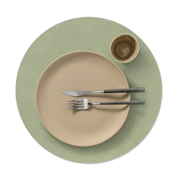 Set de table circle réversible Nupo XL 1 pièce - Dark green-olive green - LIND DNA