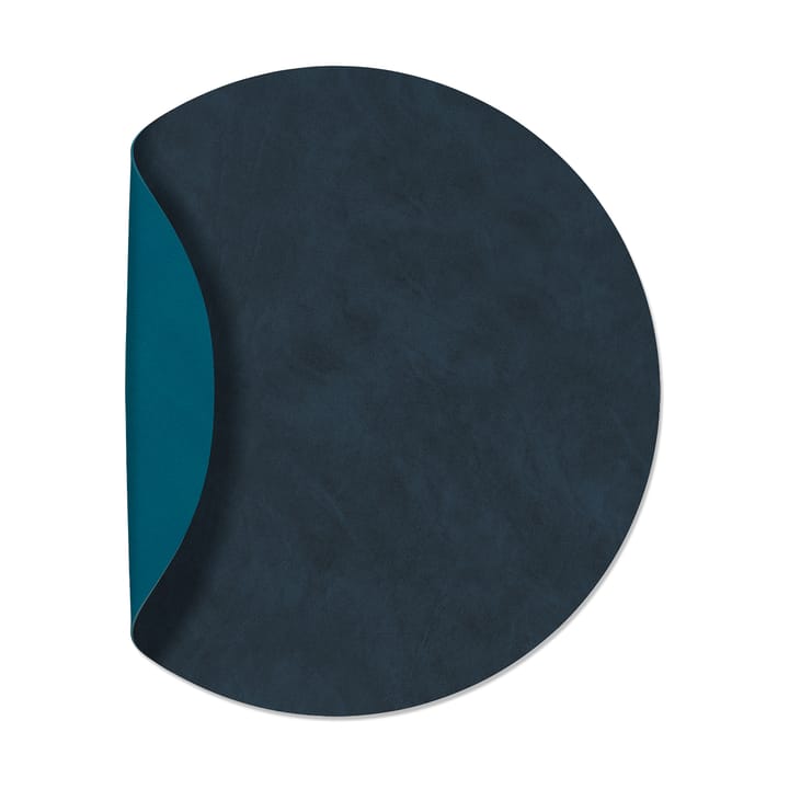 Set de table circle réversible Nupo XL 1 pièce - Midnight blue-petrol - LIND DNA