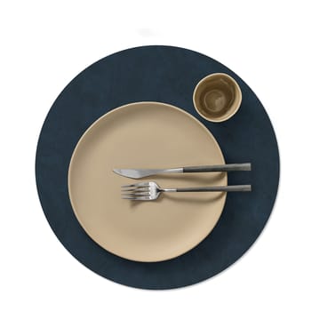 Set de table circle réversible Nupo XL 1 pièce - Midnight blue-petrol - LIND DNA