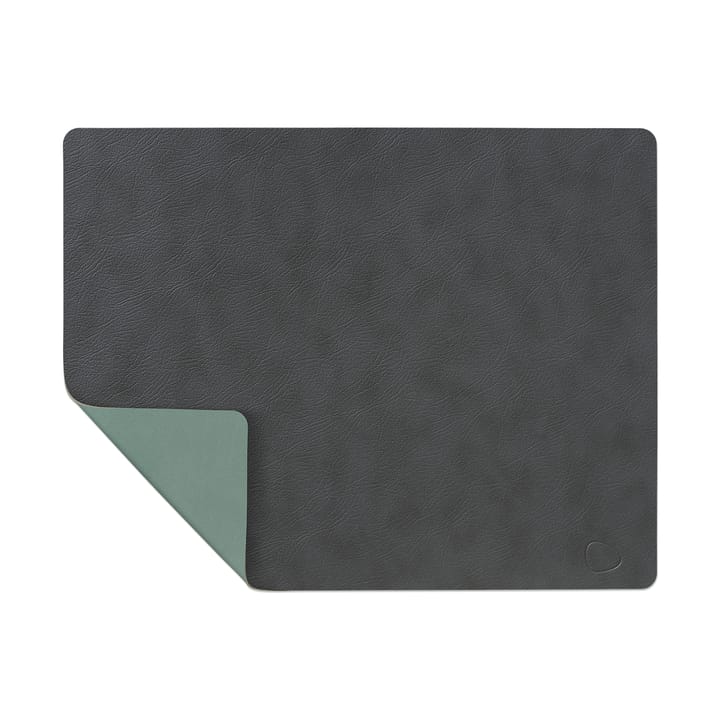 Set de Table Cloud-Nupo réversible square 1 pièce - Gris Anthracite -Vert pastel - LIND DNA