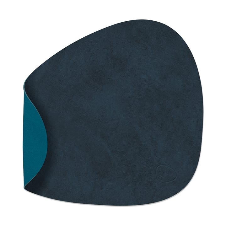 Set de table curve réversible Nupo S 1 pièce - Midnight blue-petrol - LIND DNA