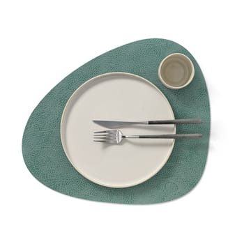 Set de table Hippo curve L - Vert pastel - LIND DNA