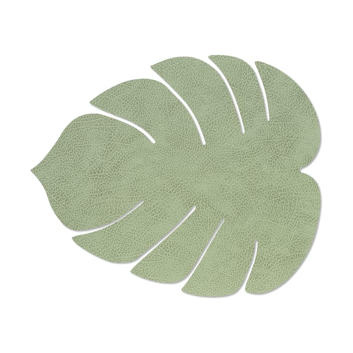 Set de table Monstera Leaf Hippo L - Vert olive - LIND DNA