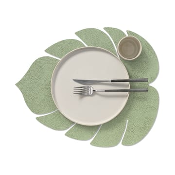 Set de table Monstera Leaf Hippo L - Vert olive - LIND DNA