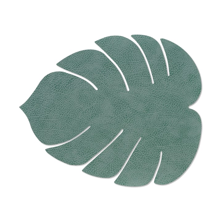 Set de table Monstera Leaf Hippo L - Vert pastel - LIND DNA