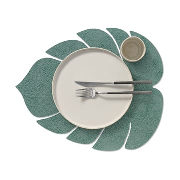 Set de table Monstera Leaf Hippo L - Vert pastel - LIND DNA