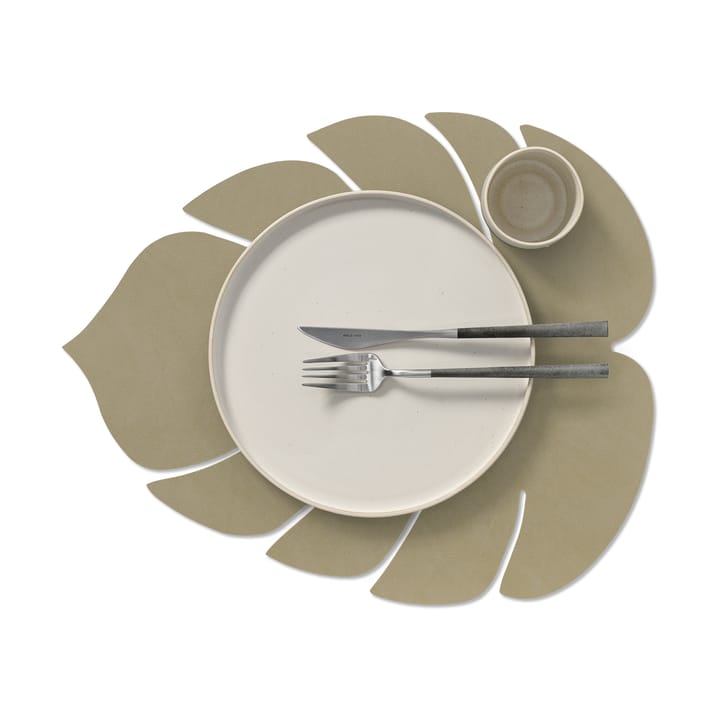 Set de table Monstera Leaf Nupo L, Herbal dust LIND DNA