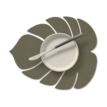 Set de table Monstera Leaf Nupo S - Vert armée - LIND DNA