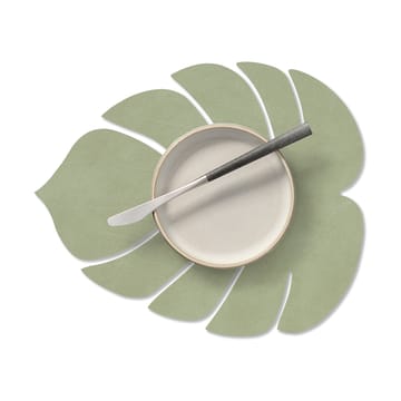 Set de table Monstera Leaf Nupo S - Vert olive - LIND DNA