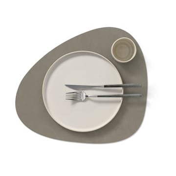 Set de table Nupo curve L - Flint grey - LIND DNA