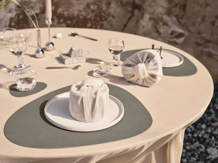 Set de table Nupo curve L, Flint grey LIND DNA