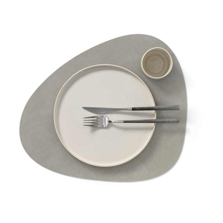 Set de table Nupo curve L, gris clair LIND DNA