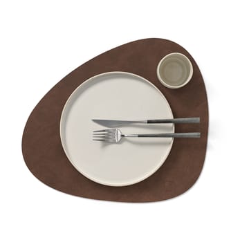 Set de table Nupo curve L - marron foncé - LIND DNA