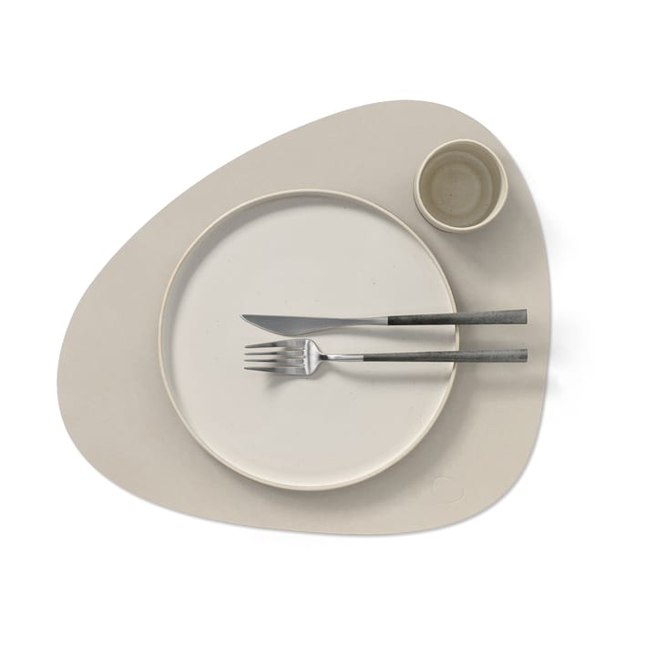 Set de table Nupo curve L, Oyster white LIND DNA