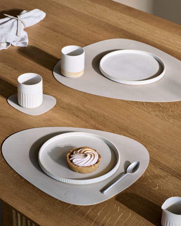 Set de table Nupo curve L, Oyster white LIND DNA