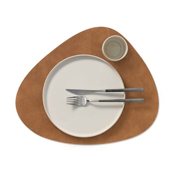 Set de table Nupo curve réversible L 1 pièce - Army green-nature - LIND DNA