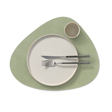 Set de table Nupo curve réversible L 1 pièce - Dark green-olive green - LIND DNA