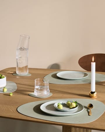 Set de table Nupo curve réversible L 1 pièce - Dark green-olive green - LIND DNA