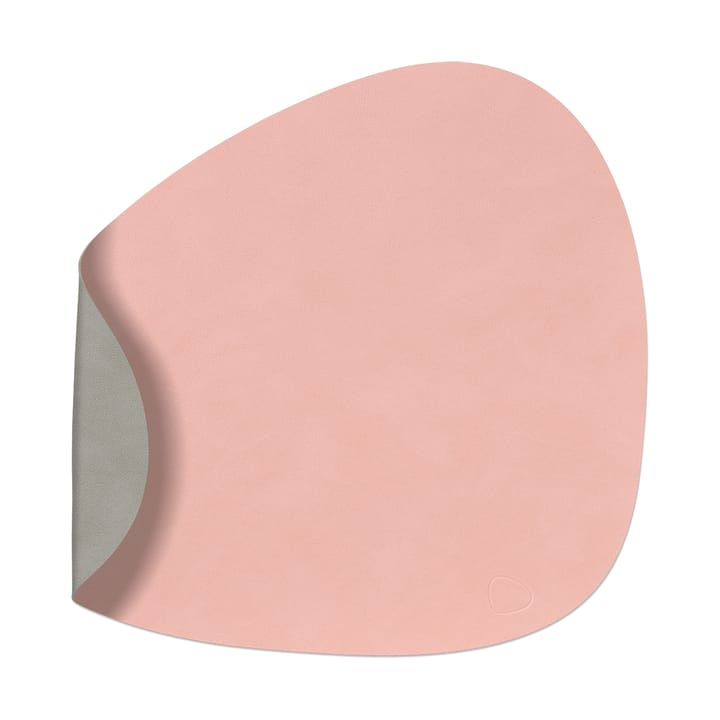 Set de table Nupo curve réversible L 1 pièce - rose-gris clair - LIND DNA