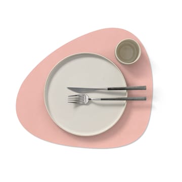 Set de table Nupo curve réversible L 1 pièce - rose-gris clair - LIND DNA