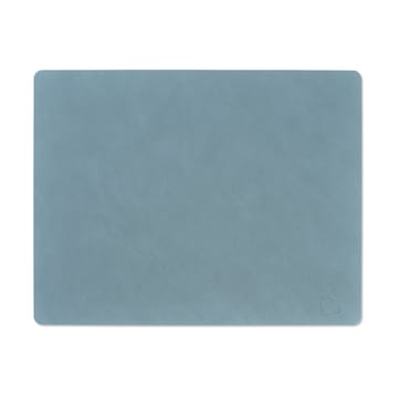 Set de table Nupo réversible square L 1 pièce - Bleu clair-gris clair - LIND DNA