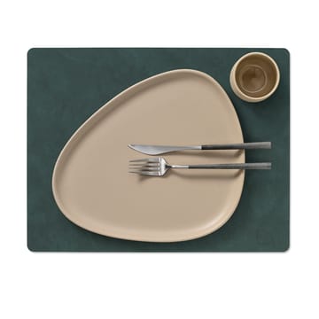 Set de table Nupo réversible square L 1 pièce - Dark green-olive green - LIND DNA