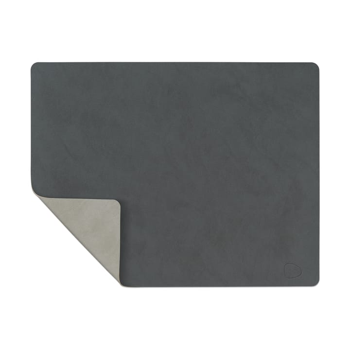 Set de table Nupo réversible square L 1 pièce - Gris Anthracite -gris clair - LIND DNA