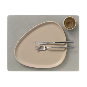 Set de table Nupo réversible square L 1 pièce - Gris Anthracite -gris clair - LIND DNA