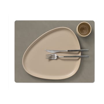 Set de table Nupo réversible square L 1 pièce - Linen-Flint grey - LIND DNA