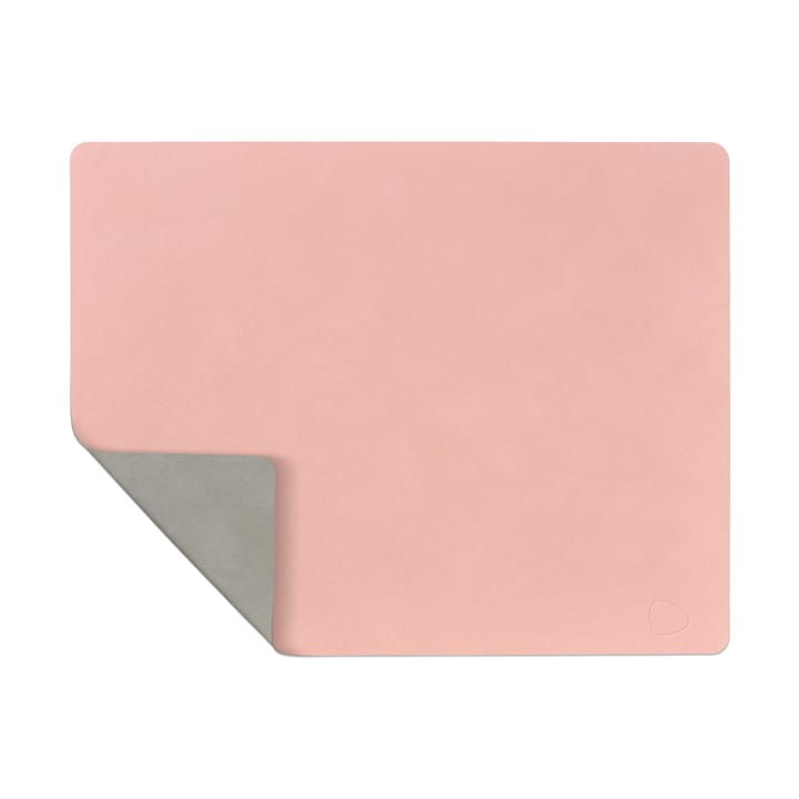 Set de table Nupo réversible square L 1 pièce - Rose-gris clair - LIND DNA