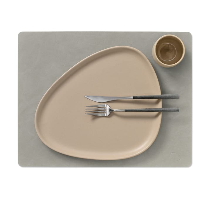 Set de table Nupo square L, gris clair LIND DNA