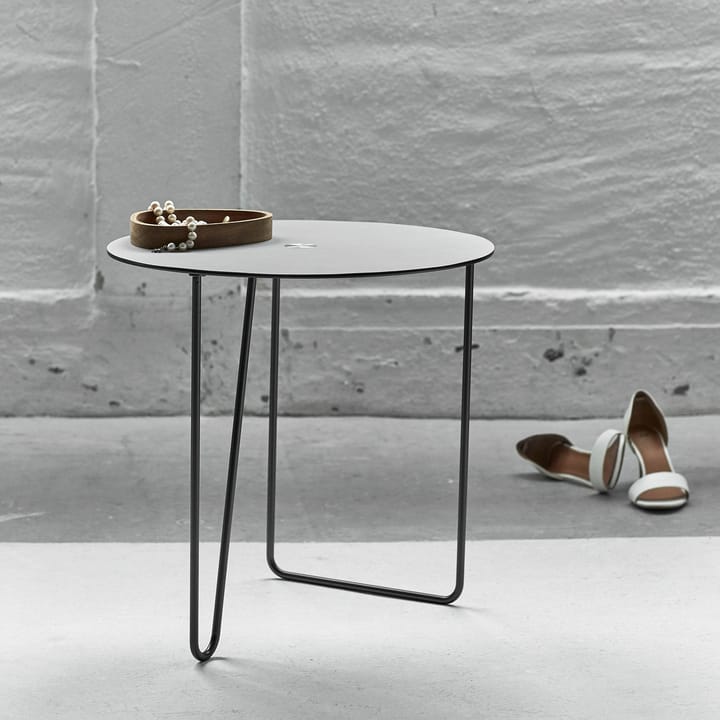 Table d'appoint TurnTable Nupo M, Anthracite-gris clair LIND DNA