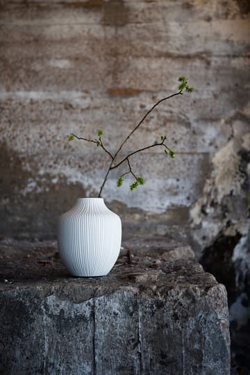 Vase Kyoto - Sand white stone stripe - Lindform