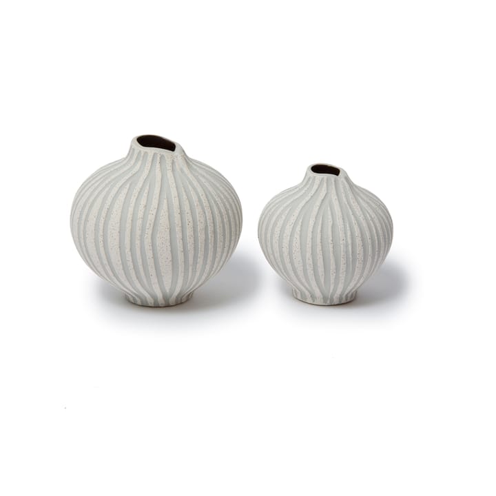 Vase Line, Sand white stone stripe, small Lindform