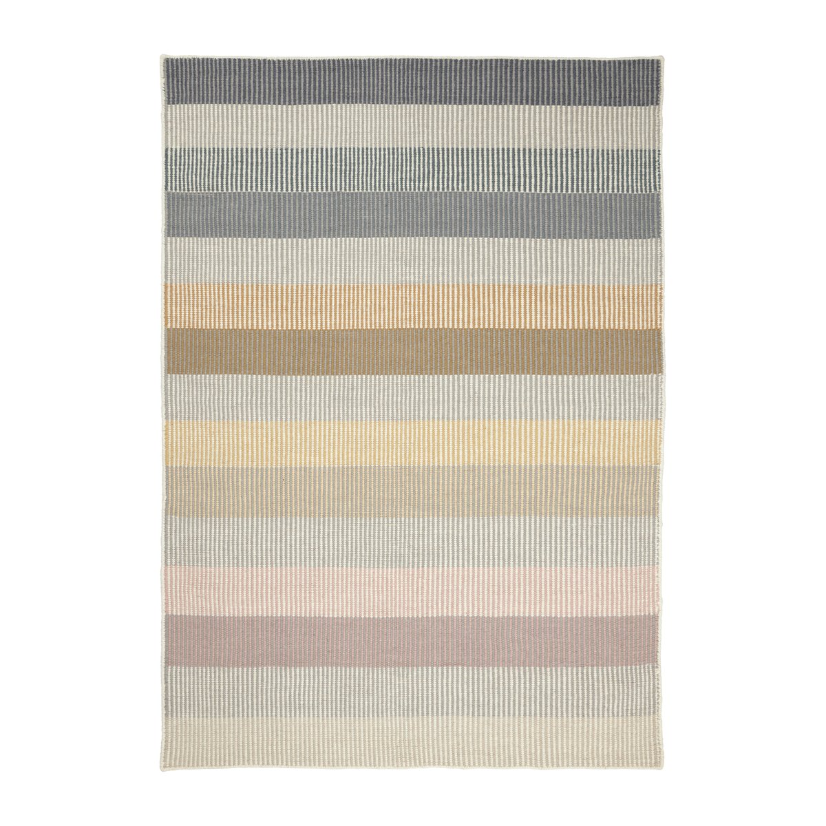 Linie Design Tapis en laine Devise 140x200 cm Mustard