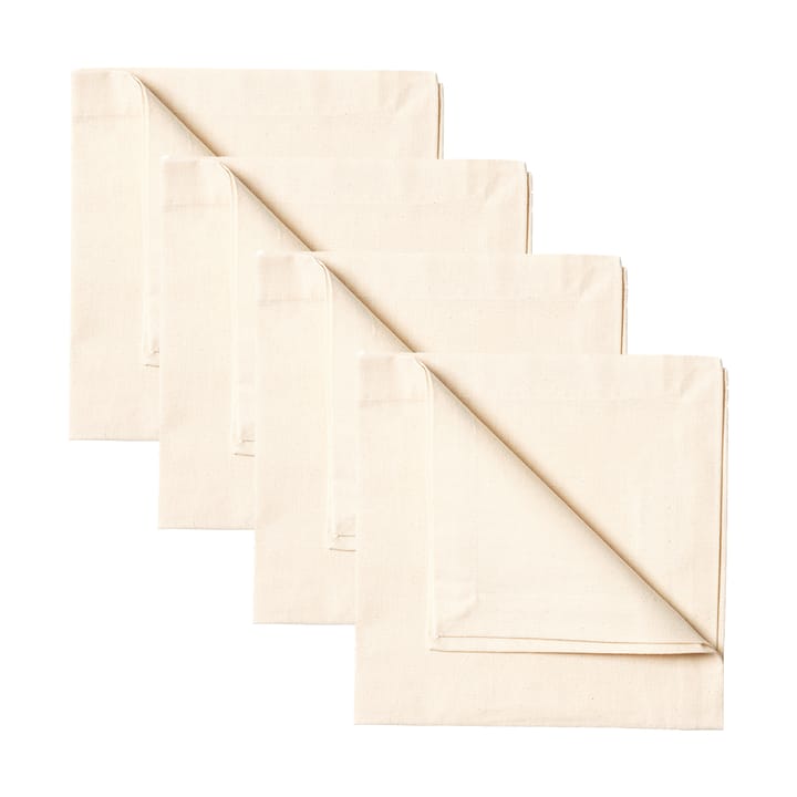 Serviette Robert Lot de 4 - Beige coton - Linum