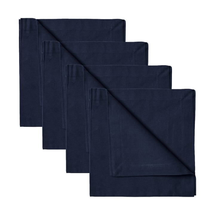 Serviette Robert Lot de 4 - Bleu marine foncé - Linum