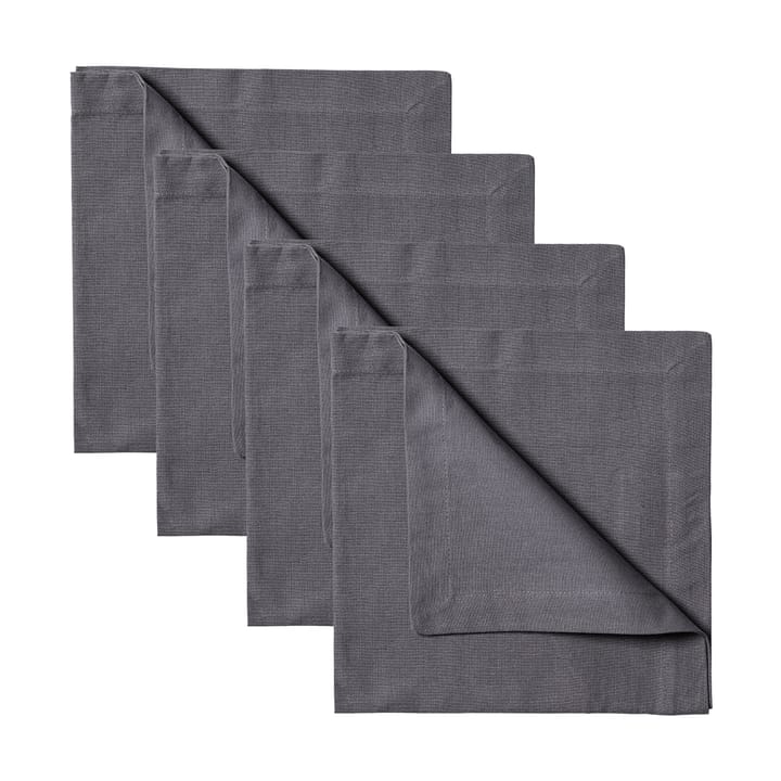 Serviette Robert Lot de 4 - Gris granit - Linum