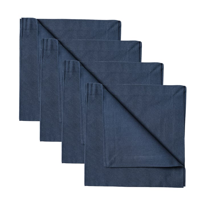 Serviette Robert Lot de 4 - Indigo bleu - Linum