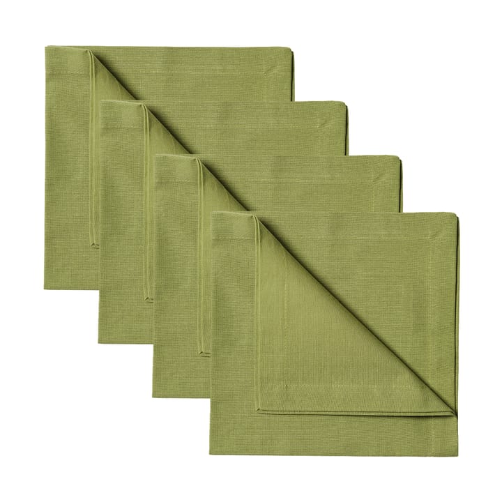 Serviette Robert Lot de 4 - Vert mousse - Linum